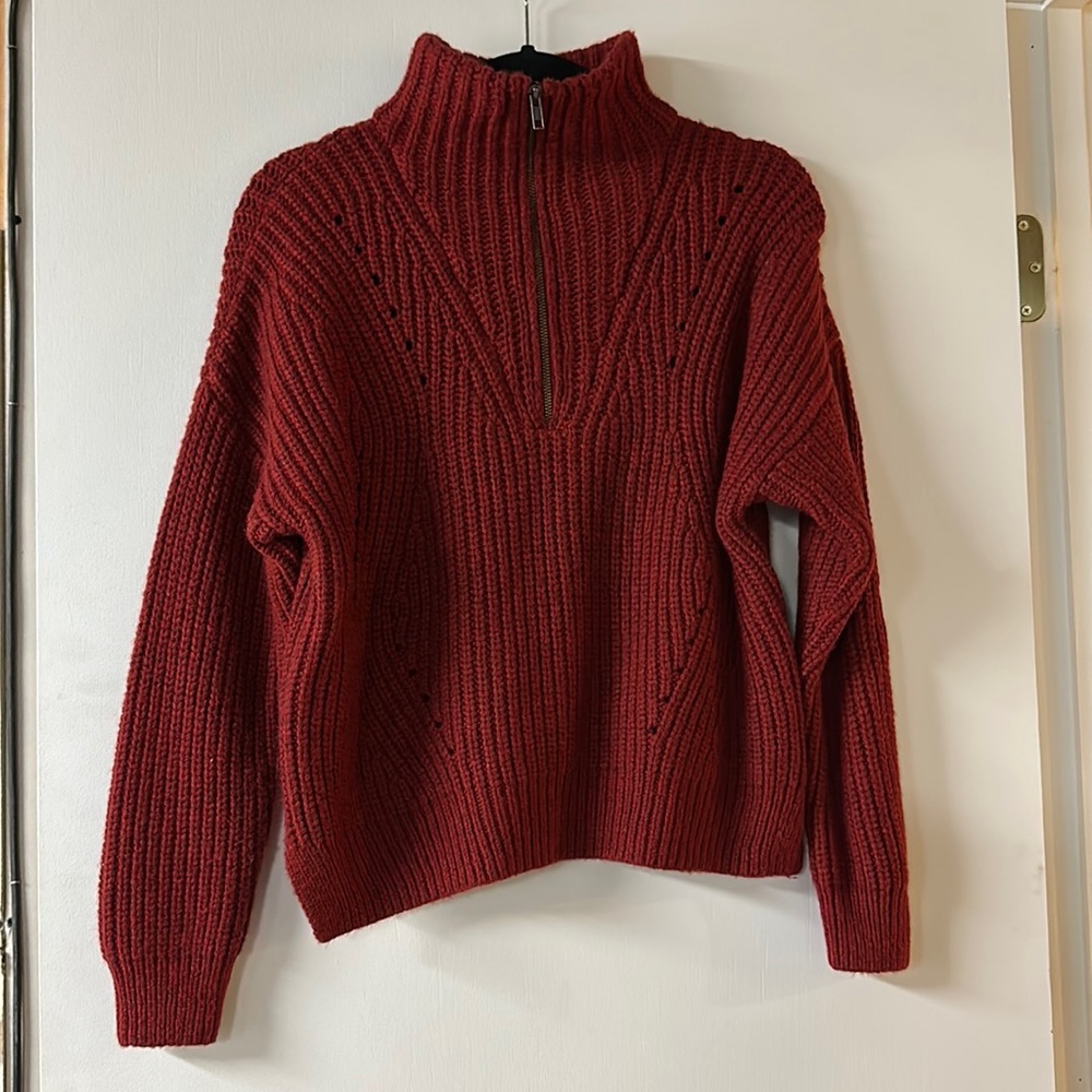 Madewell Quarterzip Sweater